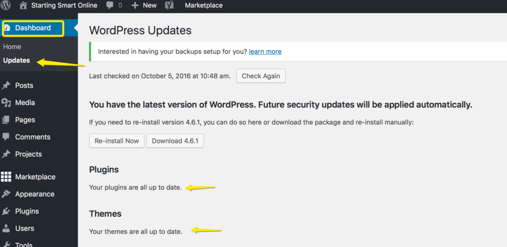 WordPress Updates