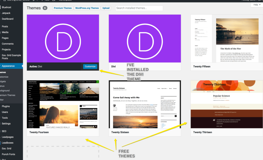 Install the Divi Theme