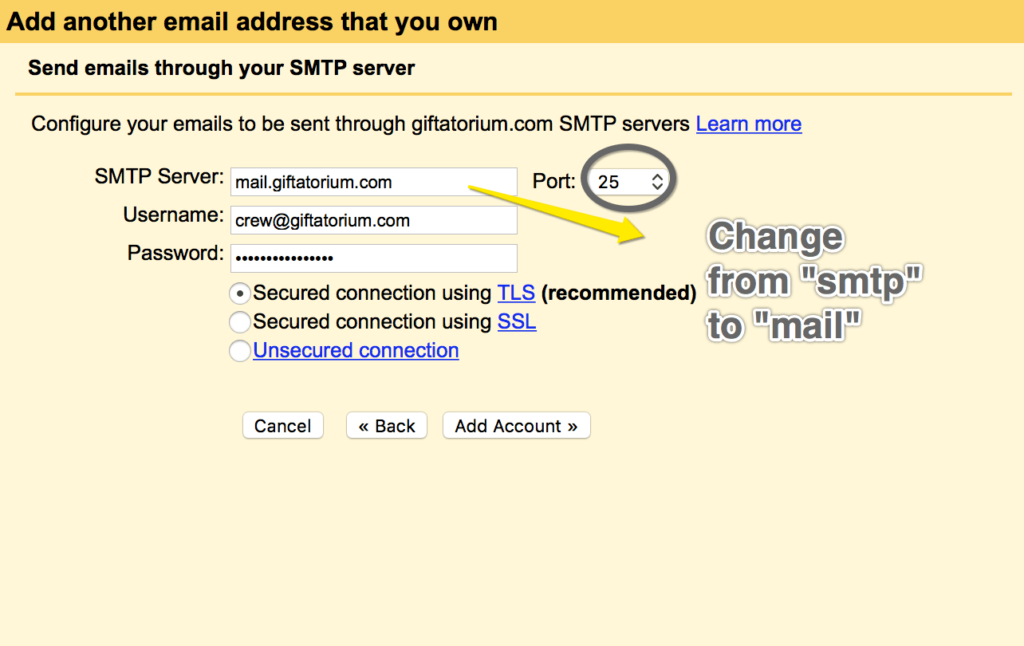 Access email address with Gmail